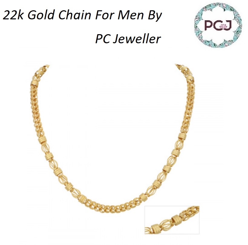 22k Gold Chain For Men By PC Jeweller