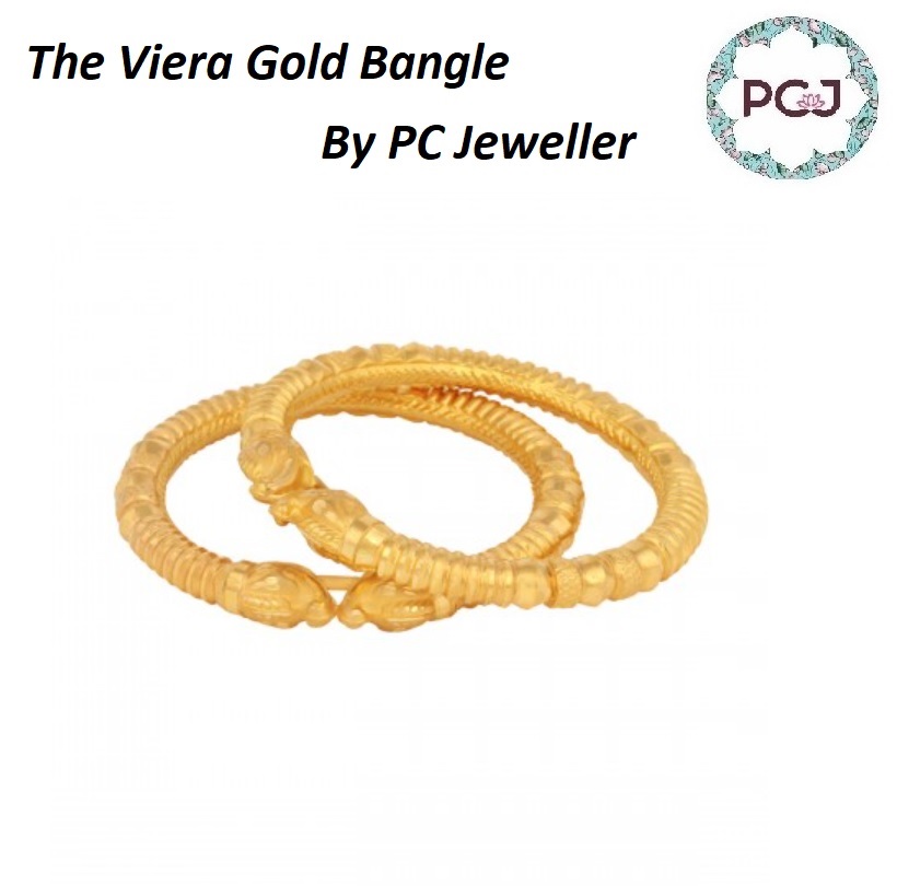 The Viera Gold Bangle By PC Jeweller