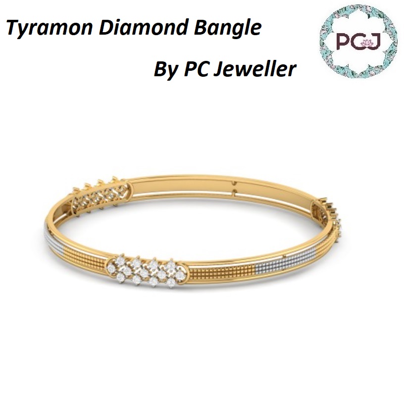 The Tyramon Diamond Bangle By PC Jeweller