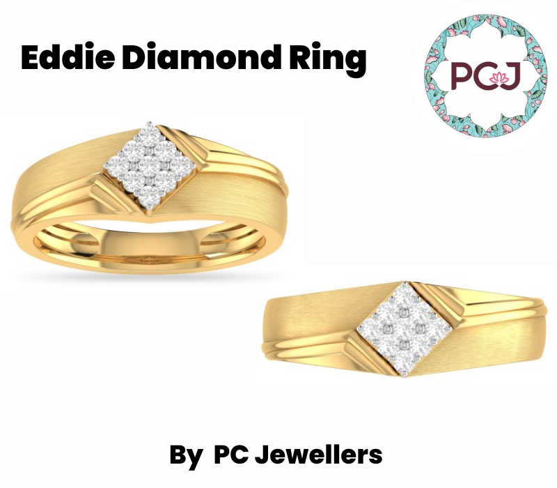 Eddie Diamond Ring For Men By PC Jeweller