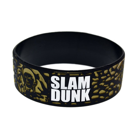 Thick/Thin Black Rubber Wristbands Bulk