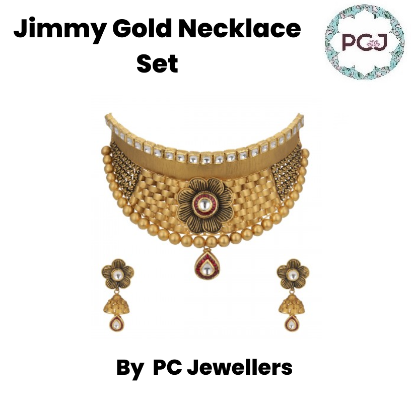 Buy Jimmy Choker Gold Necklace Set By PC Jeweller