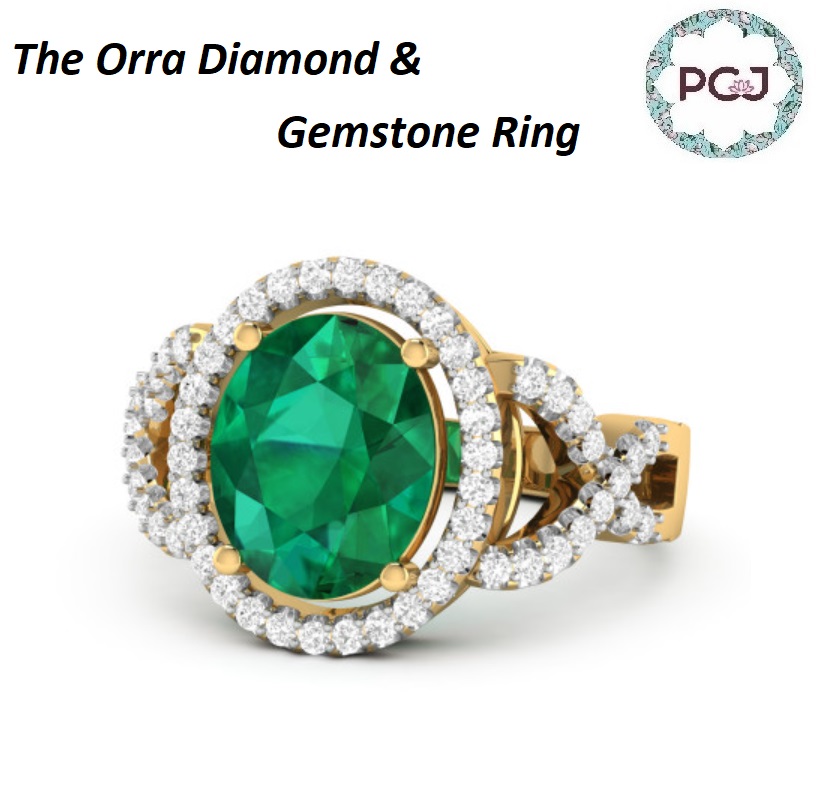 The Orra Diamond & Gemstone Ring By PC Jeweller