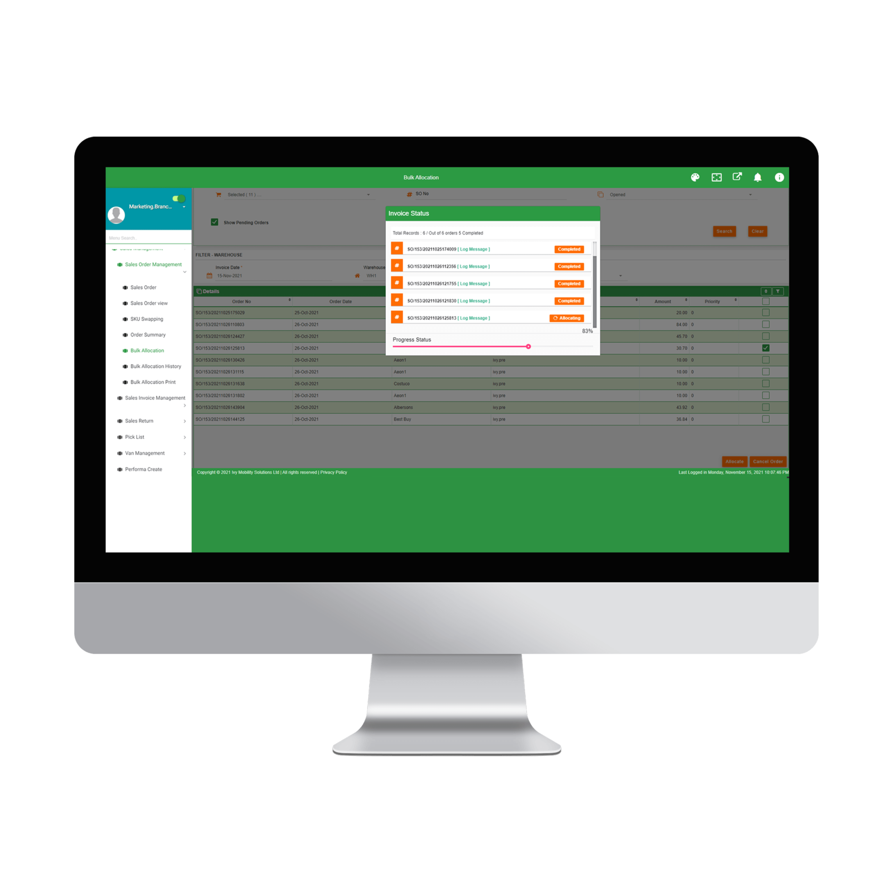 Ivy Route Accounting System