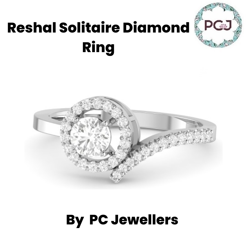 Gorgeous Reshal Solitaire Diamond Ring By PC Jeweller