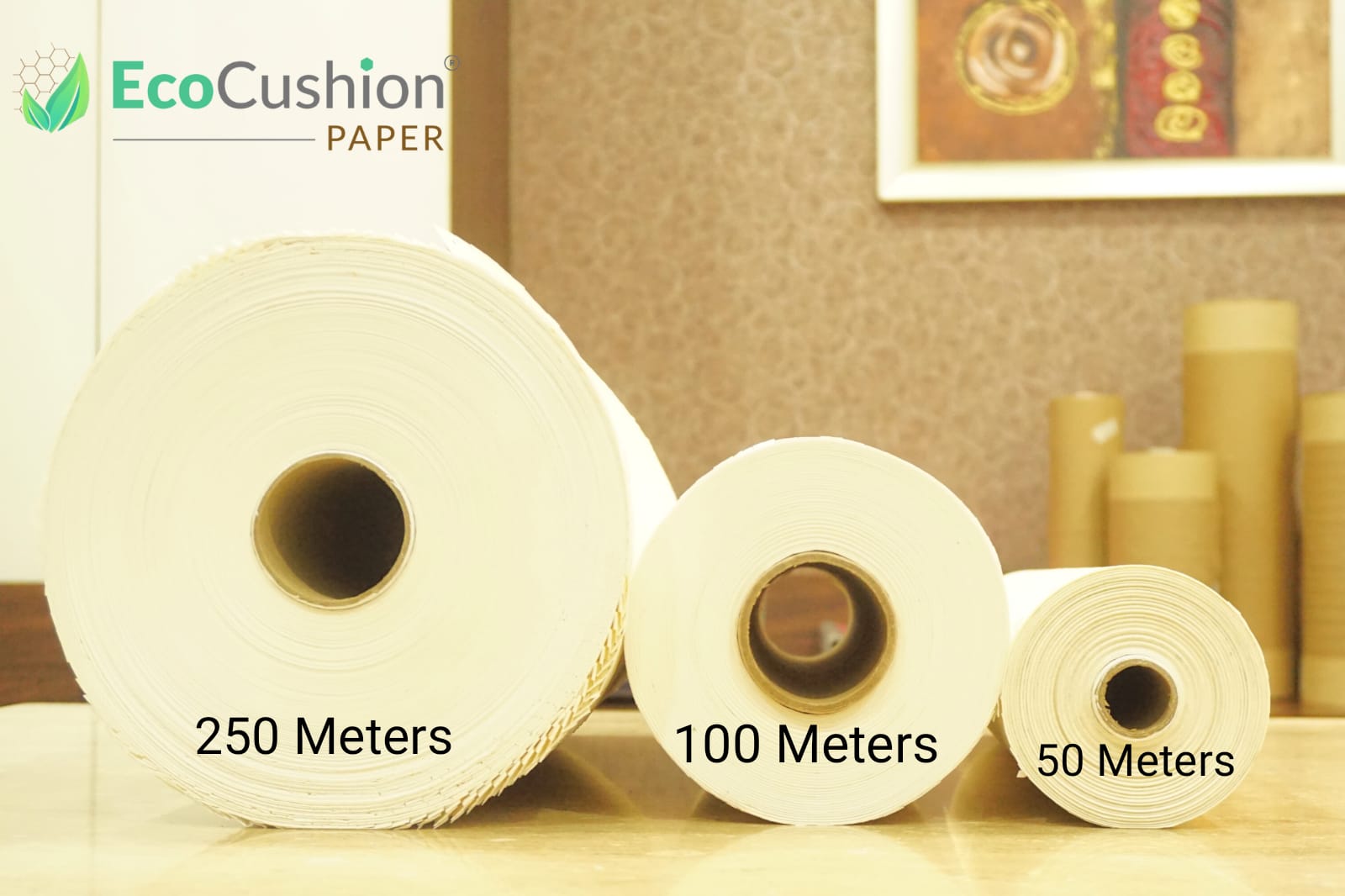 EcoCushion Hexa Shape Paper Wrap – Length 250 Meters