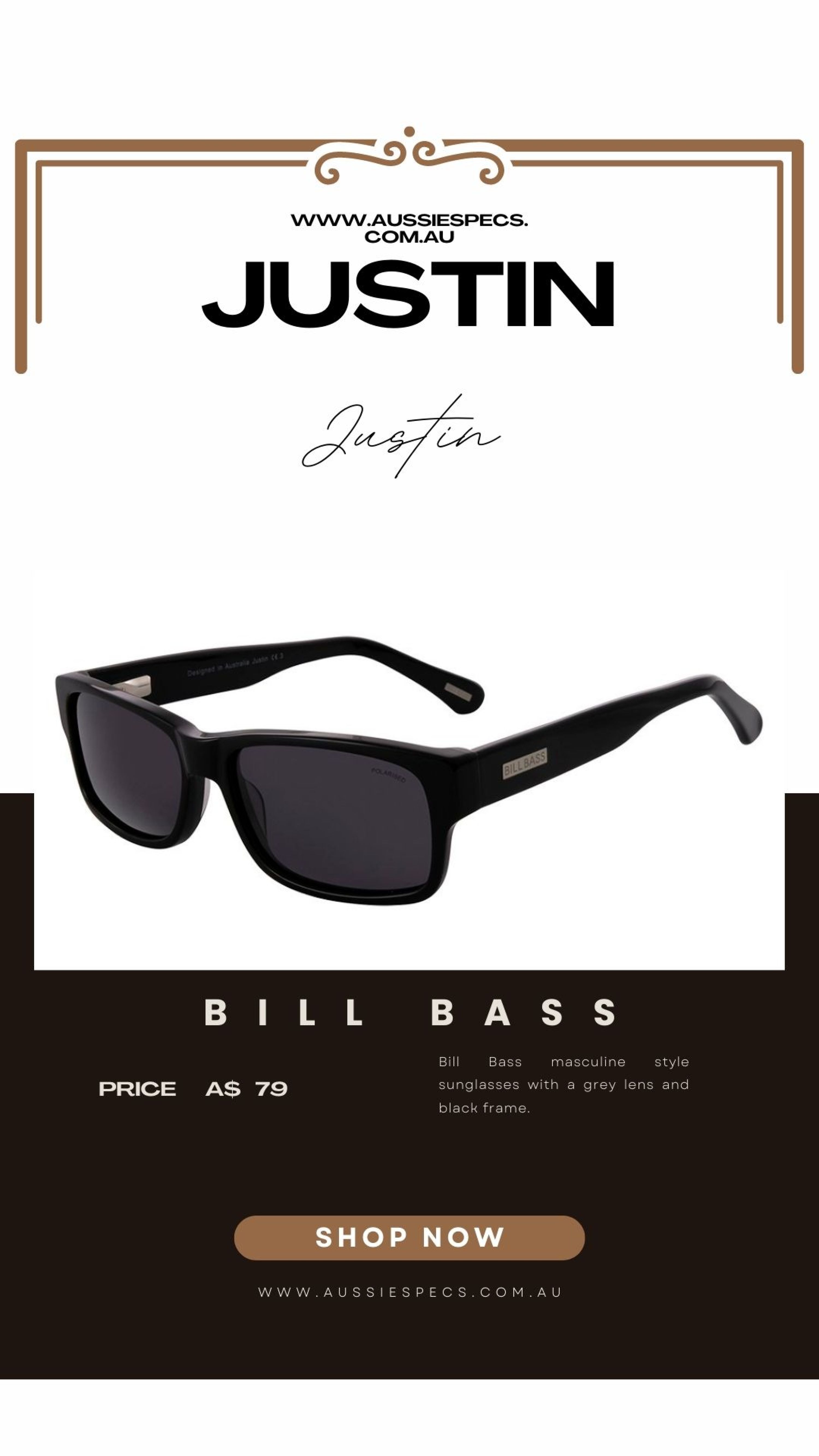 Bill Bass Justin | Buy Sunglasses Coffs Harbour