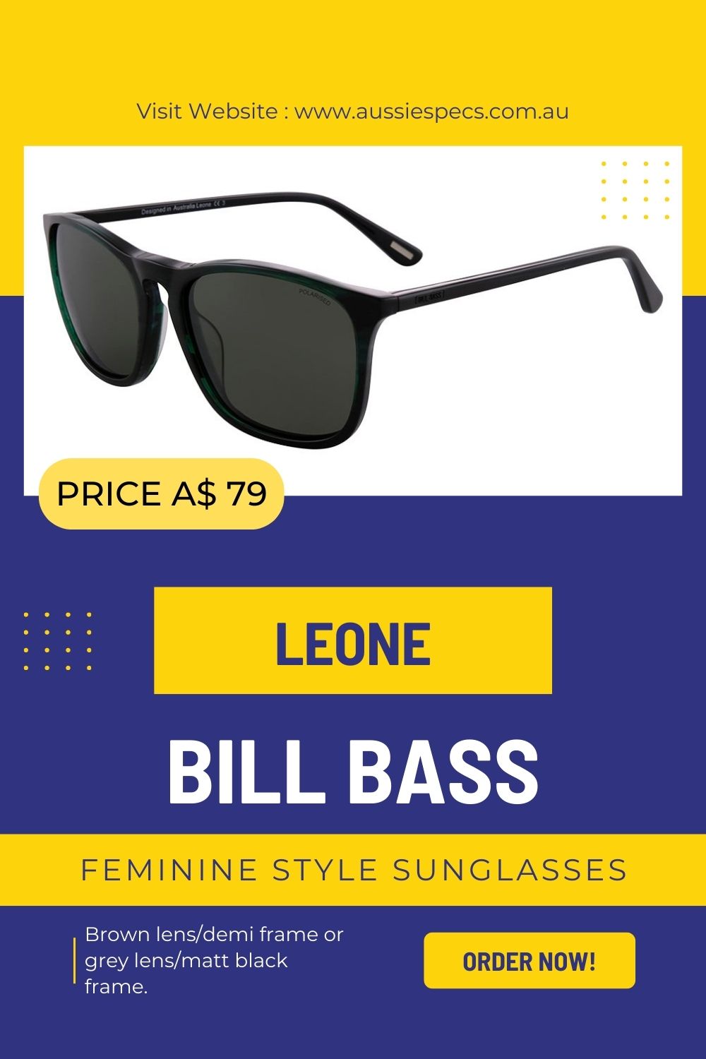 Bill Bass Leone | Buy Sunglasses Coffs Harbour