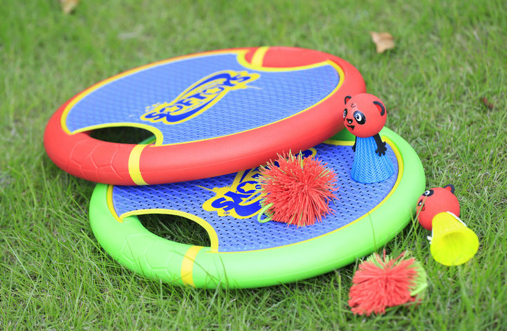 Trampoline Paddle Ball Game Set-Springy Ball Set