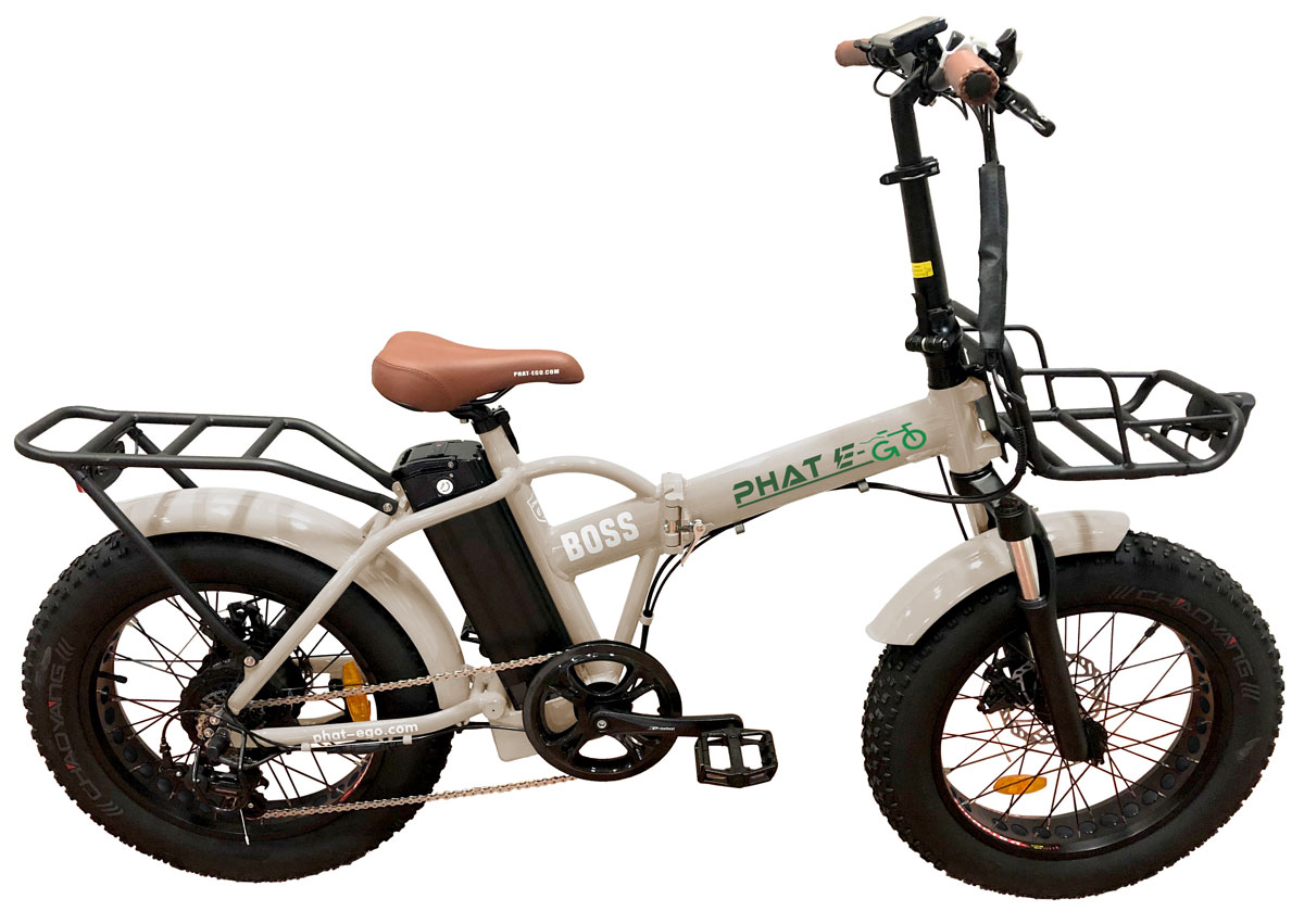 Boss 750 20” Fat Tire Folding E-Bike