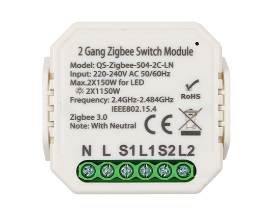 2 Gangs Zigbee Switch Module