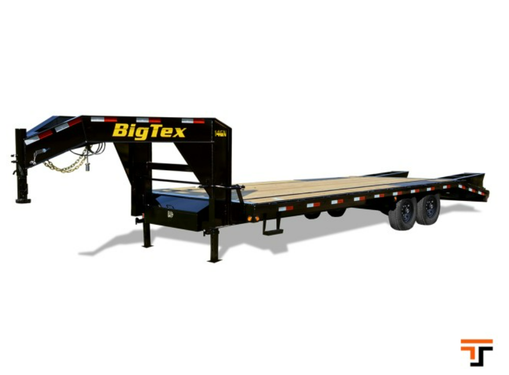 Big Tex 14 GN 20+5 14K Mega Ramp Gooseneck Flatbed Trailer 14GN