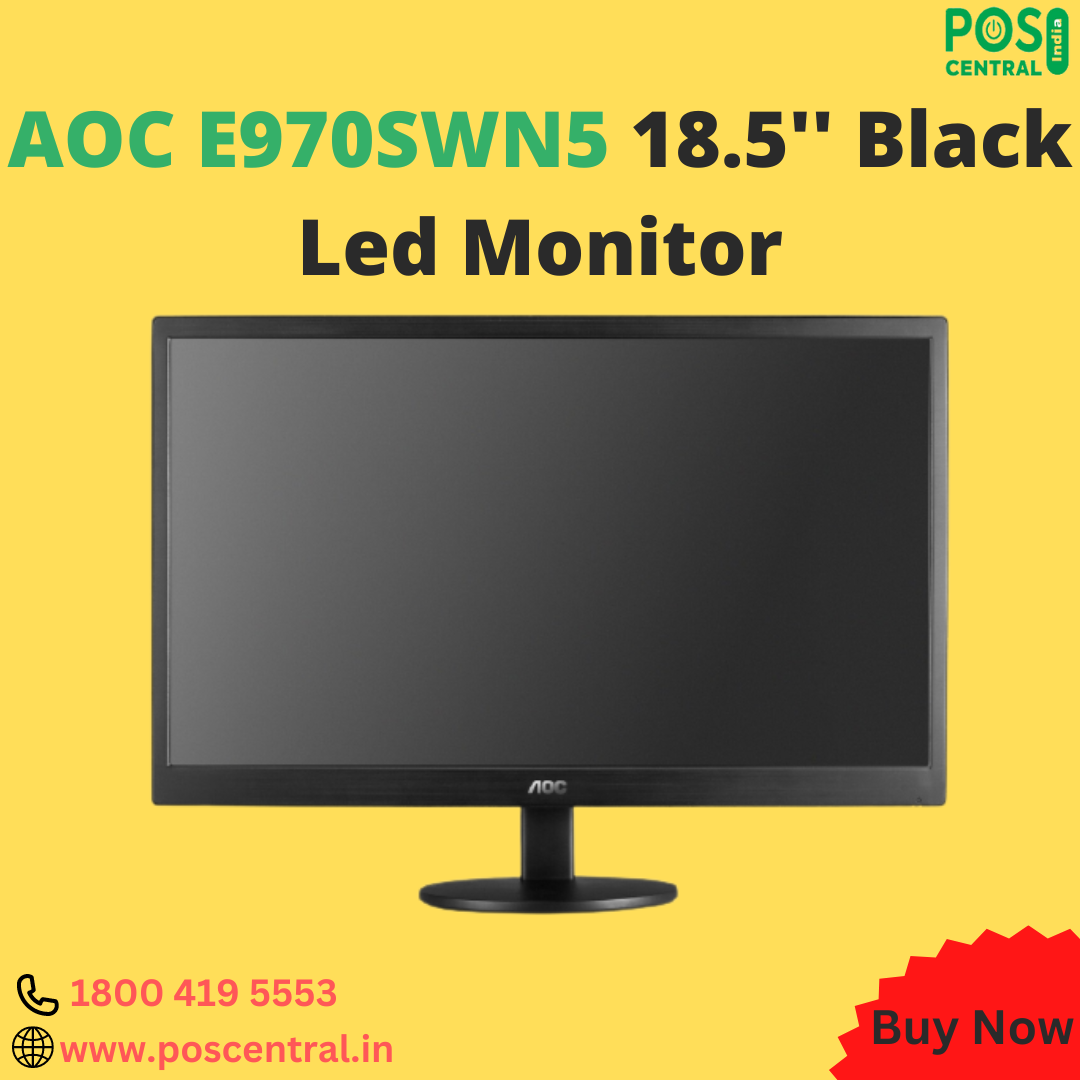 Purchase AOC E970SWN5 18.5'' Black Led Monitor in India at an Affordable Price