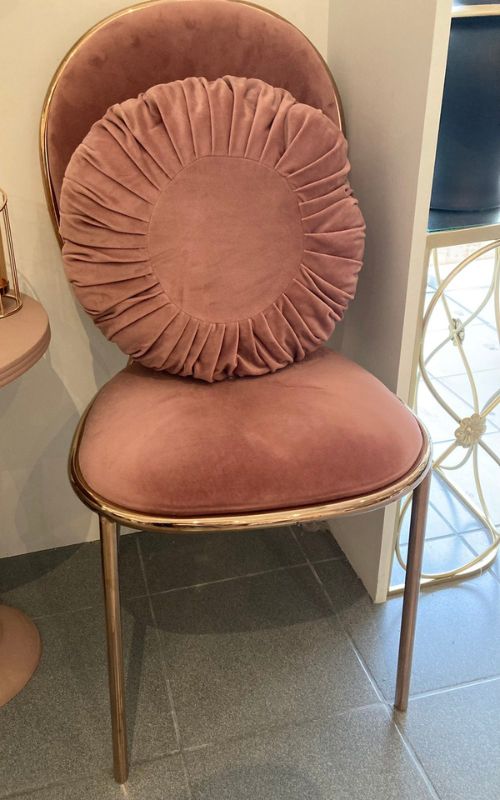 velvet chair