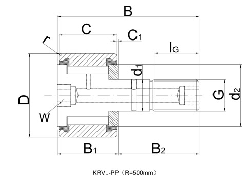 KRV 16 PP/ CF 6 VBUUR Cam Follower