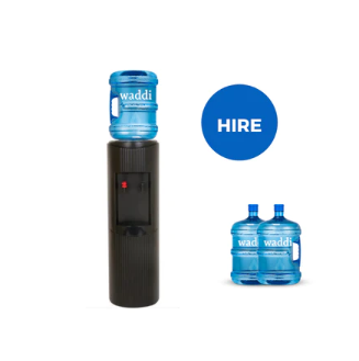 Black Glacier Water Cooler (FREESTANDING) + 4 FREE BOTTLES