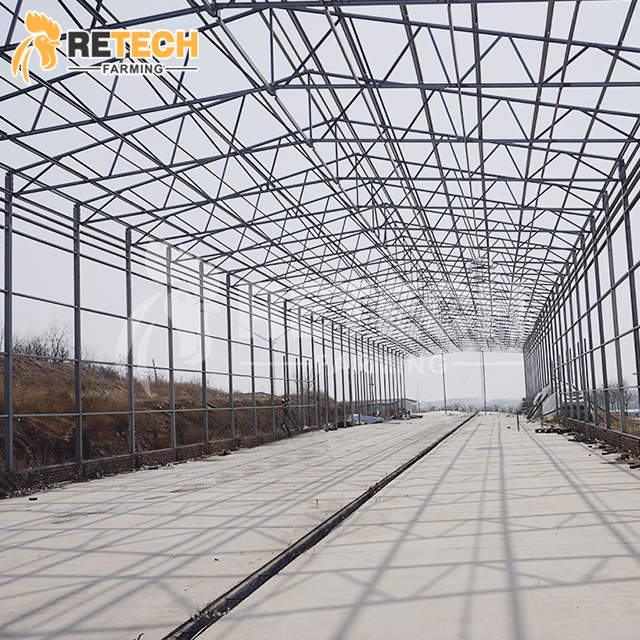 High quality prefab steel structure chicken building poultry hosue