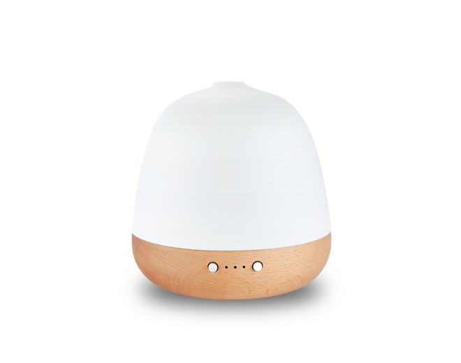 Mia-Wooden Base Mini Electric Ultrasonic Diffuser With Light	