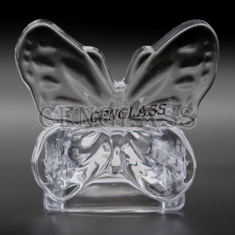 Butterfly Design Glass Tealight Candle Holder 