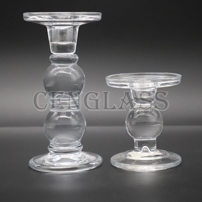 Dual Use Glass Tapper Candle Holder 