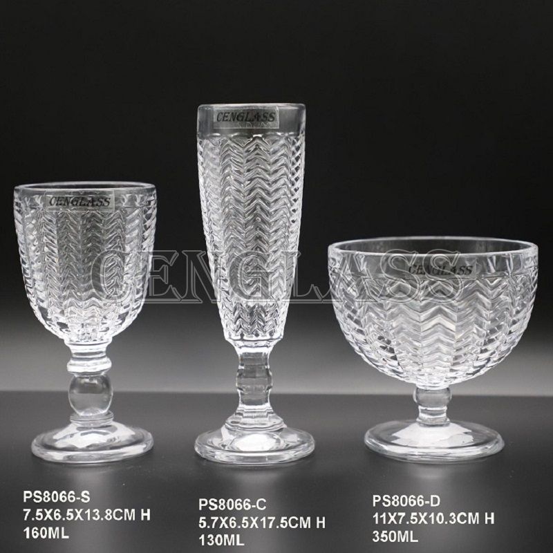 Glass Cup Spray Color Glass Champagne