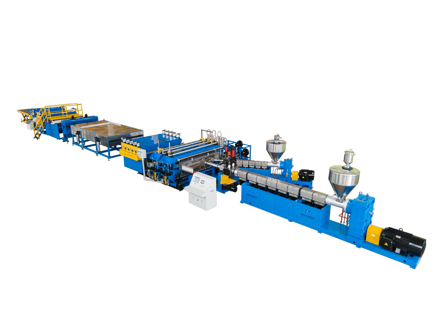 PC PP PE Plastic Hollow Sheet Extrusion Line