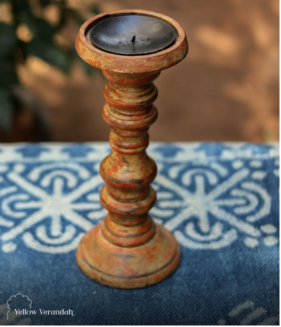 Antique Candle Stand Online - Yellow Verandah