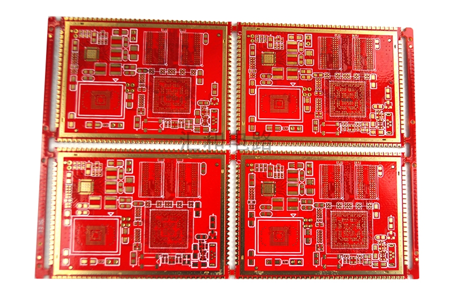 8 Layer ENIG Half Hole Custom PCB