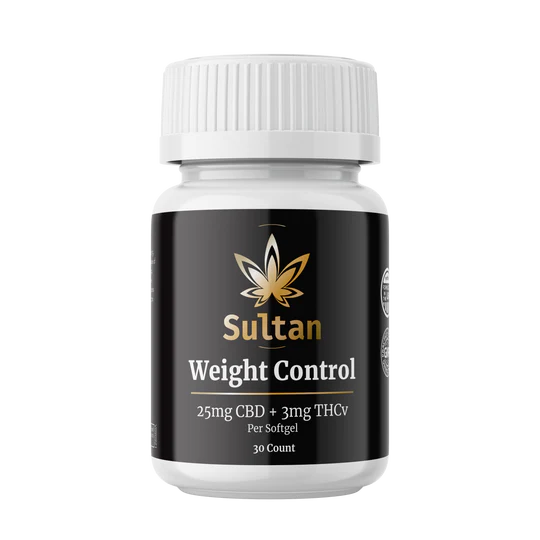 Weight Control Softgels - 25mg CBD & 3mg THCv