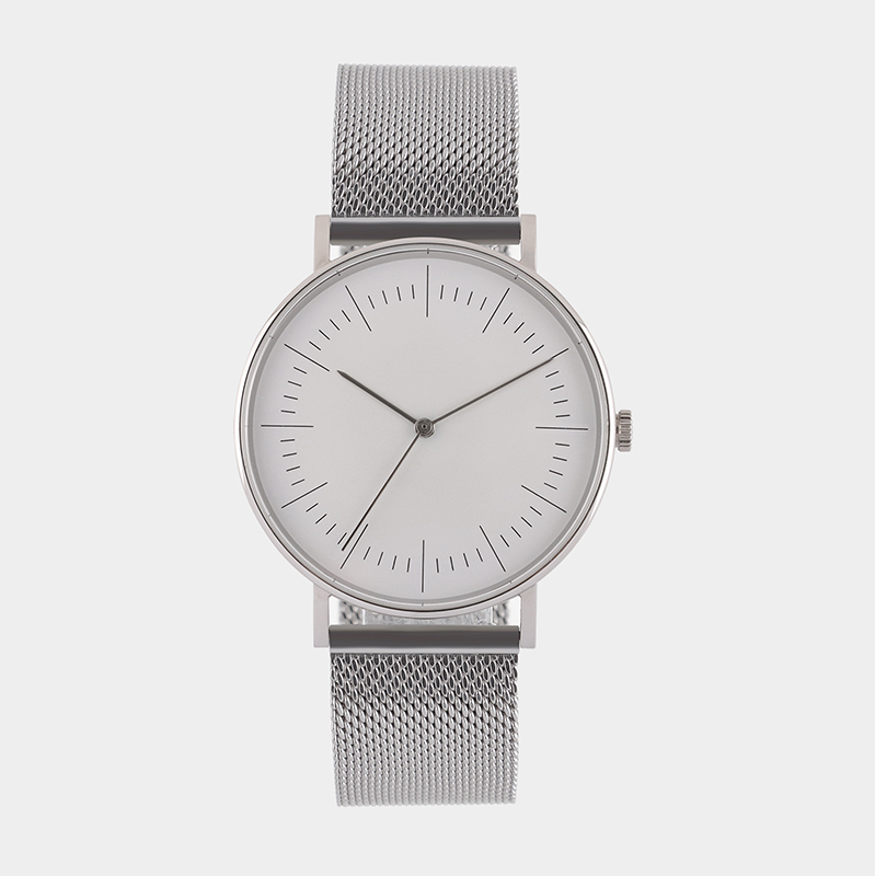 STAINLESS STEEL WATERPROOF QUARTZ WATCH MESH STRAP