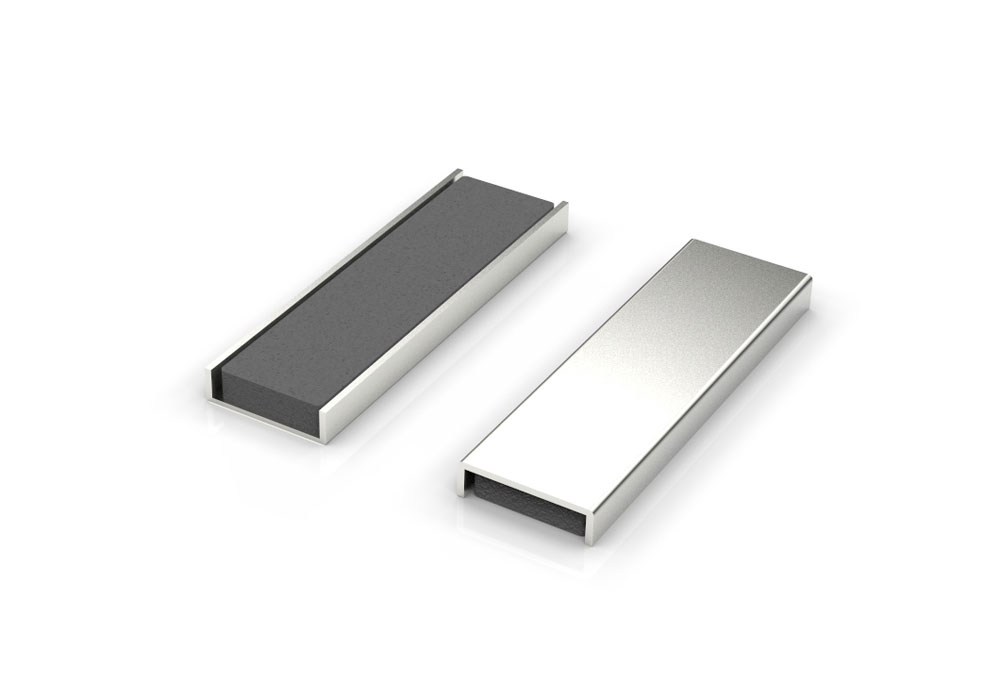 Ferrite Channel Magnet Flat 3 Inch