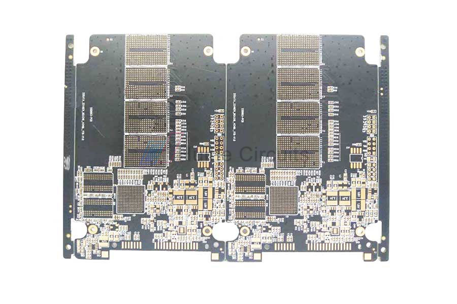 10 Layer Impedance Control Resin Plugging PCB