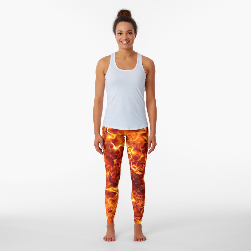 Flames on leggings