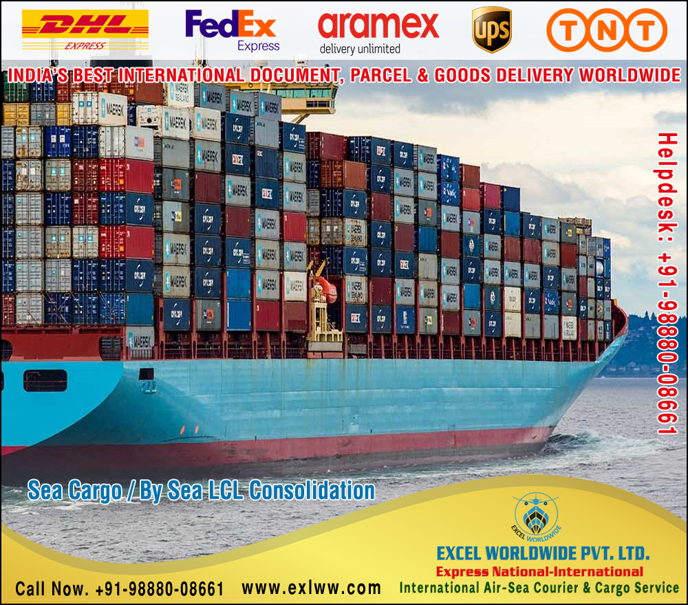 Sea Cargo / By Sea LCL Consolidation Company in India Punjab Chandigarh New Delhi Baddi HP Ludhiana Patiala Jalandhar +91-98880-08661 https://www.exlww.com