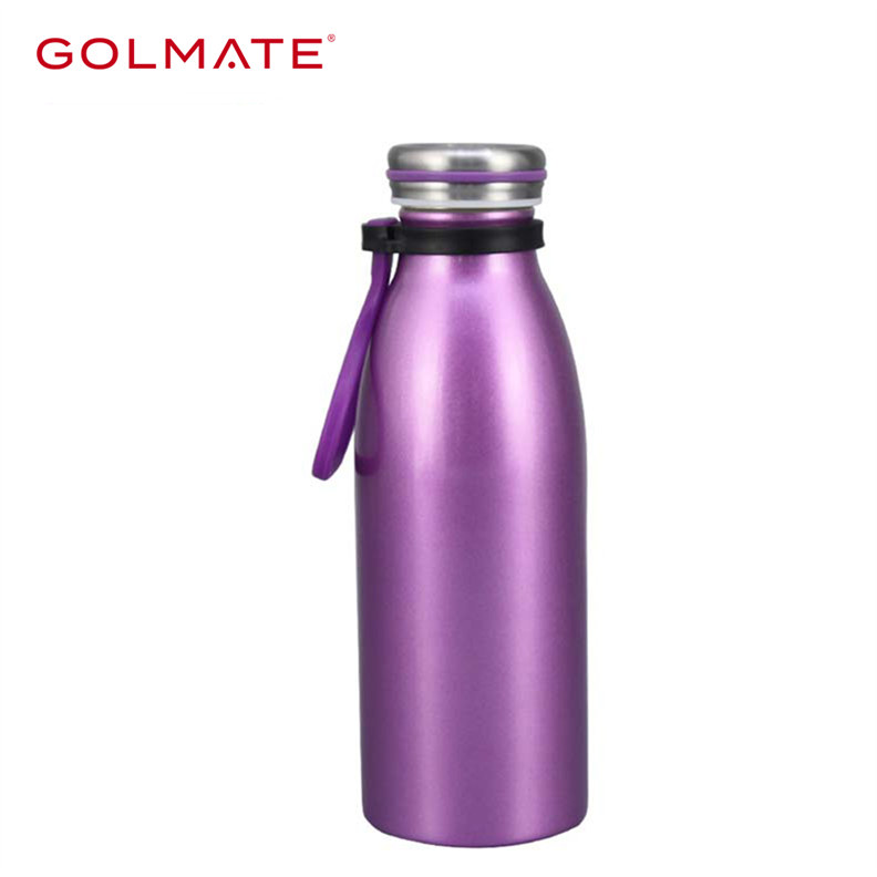 500ml Double Wall Stainless Steel Mini Milk Tea Bottle With Lid