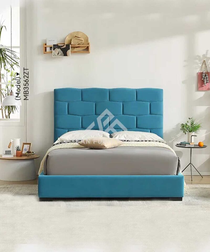 Isabelle Modern Design Bed In Blue