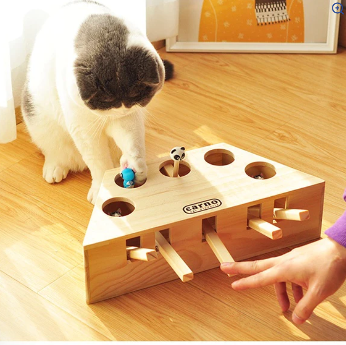 BUY NOW! Solid Wood Machine Cat Toy