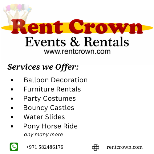 Event organizing and Party rentals in UAE