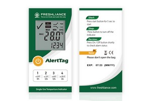 How to properly use disposable temperature indicators for refrigerated cosmetics?