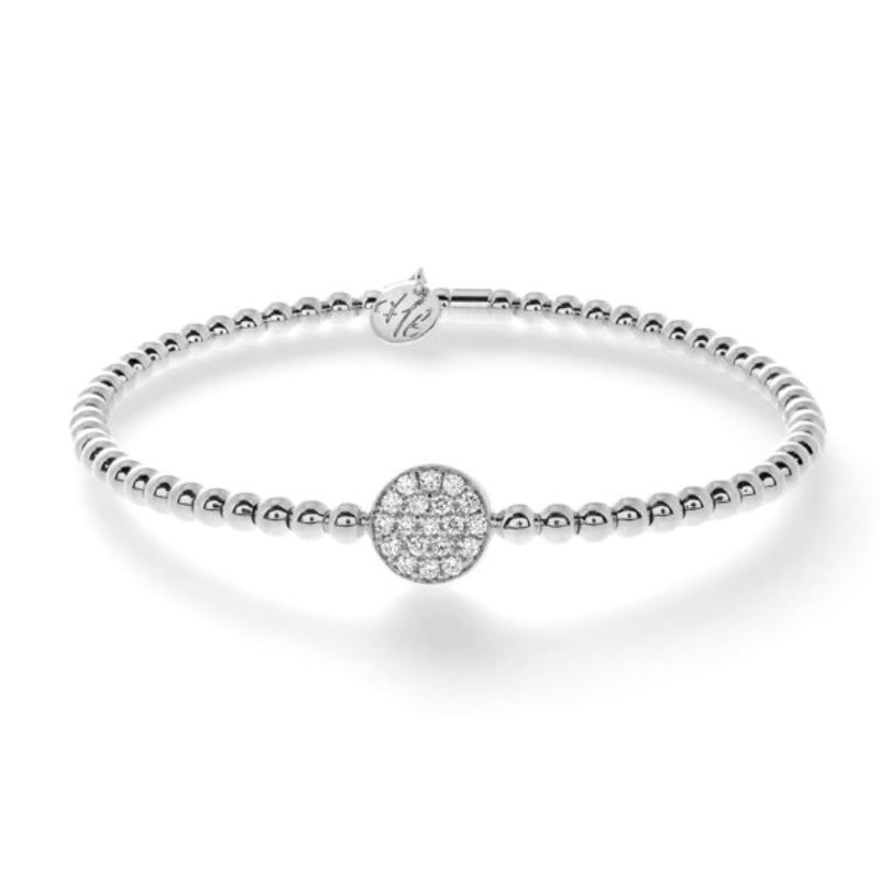 Hulchi Belluni Tresore Stretch Bracelet, 18k White Gold