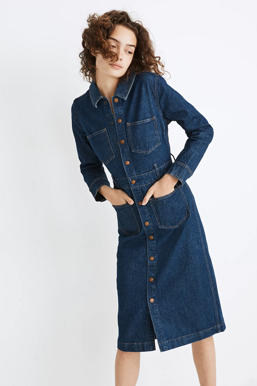 Organic Cotton Denim Dress