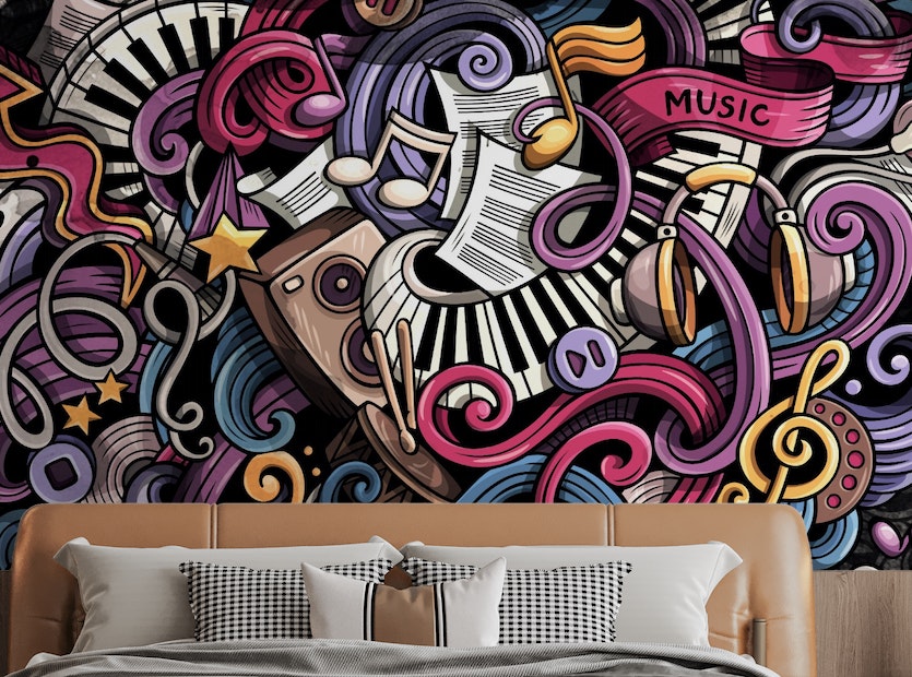 Musical Doodles Wallpaper Murals