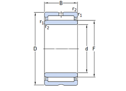 NKI 25/20 TN Machined Needle Roller Bearing