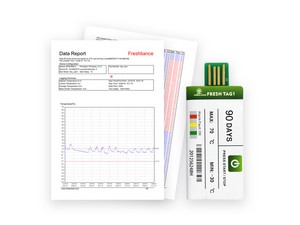 Fresh Tag 1 USB Temperature Data Logger with PDF