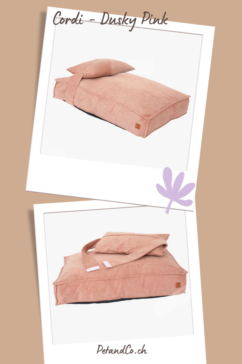 Cordi - Dusky Pink Orthopedic Dog Mattress Online