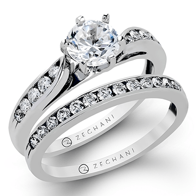 Women’s Round Diamond Wedding Set