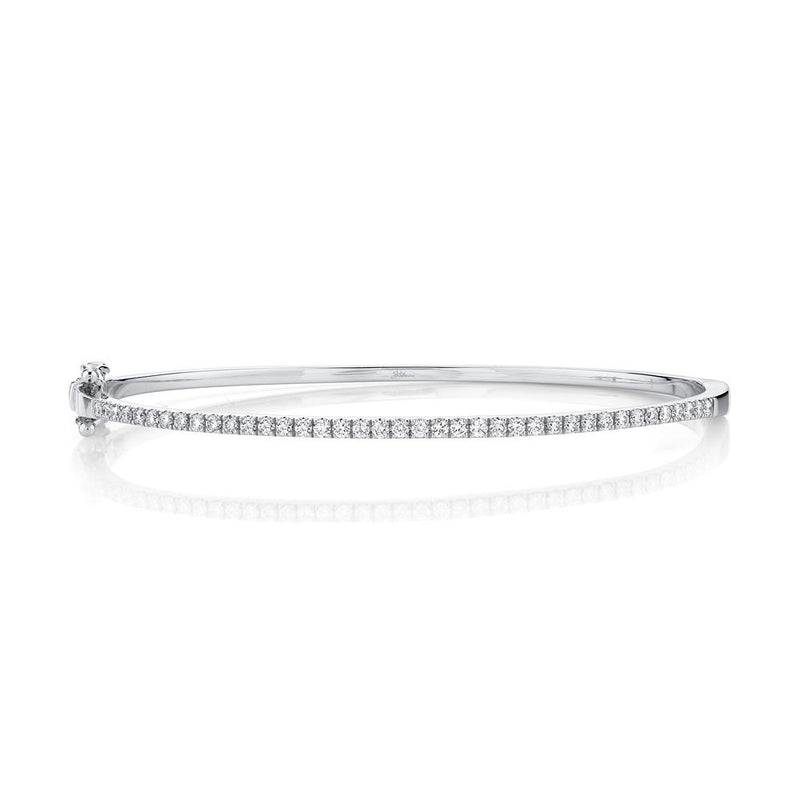 Round Diamond Bangle Bracelet