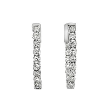 Clara by Martin Binder Diamond Hoop Earrings