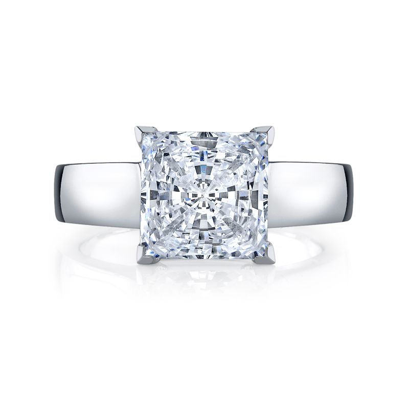 Deutsch Signature Princess Cut Solitaire Semi Mount