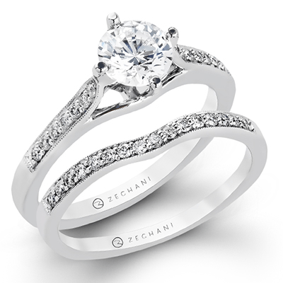 Diamond Matching Wedding Ring Set